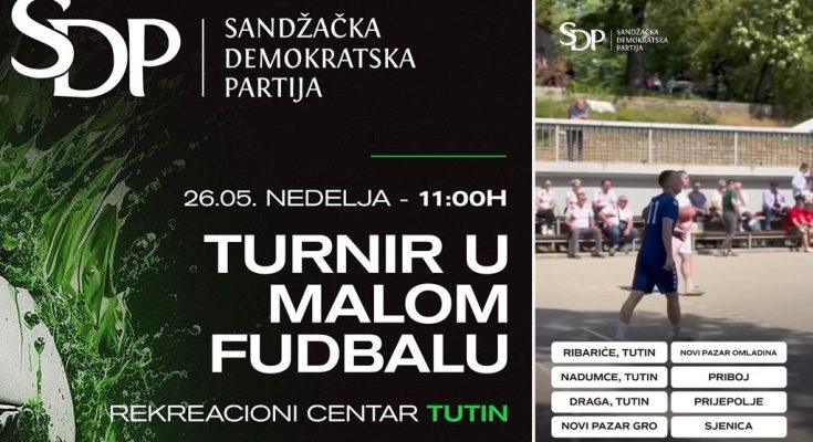Fudbalski spektakl u Tutinu: Turnir u malom fudbalu u organizaciji SDP